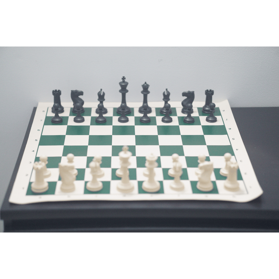 Master Series Triple Weighted Plastic Pieces Black & Ivory