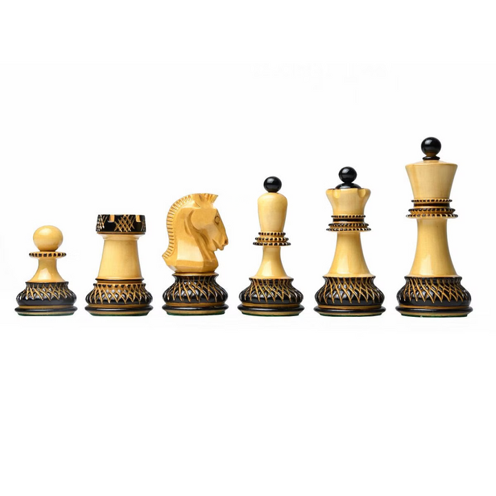 1950 Burnt Boxwood Dubrovnik Chess Pieces I Bobby Fischer Chessmen