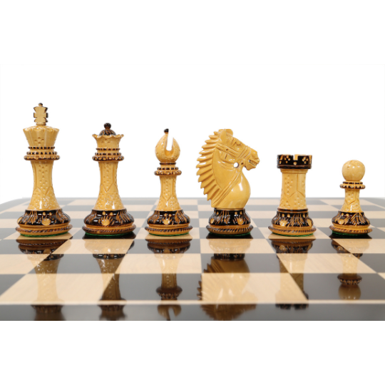 Burnt Rio Staunton Triple Weighted Luxury Chess Pieces