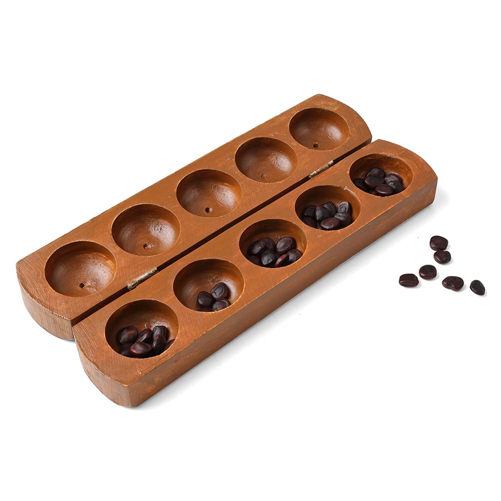 Vamana Guntalu / Pallanghuzi / Mancala Wooden Board Game