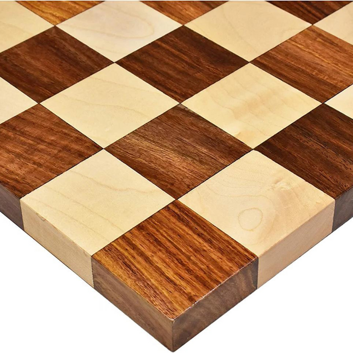 Borderless Modern Chess board Walnut: Maple Wood