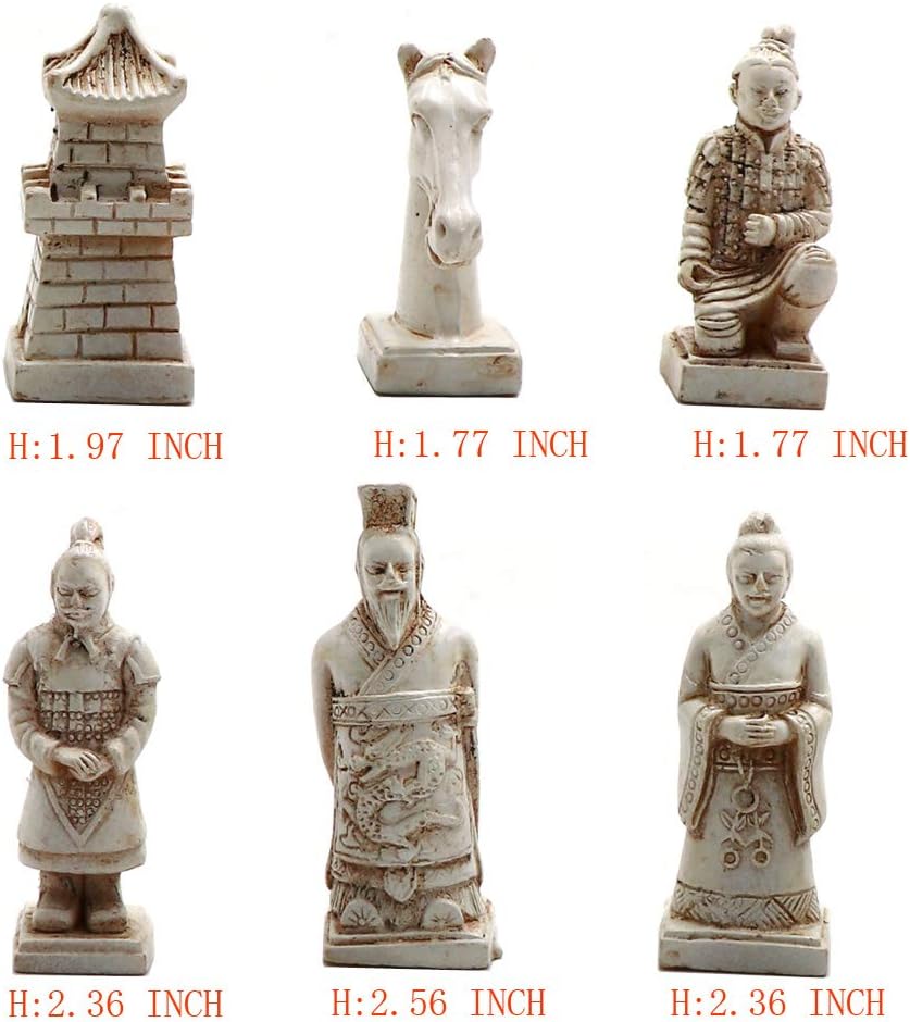 Chess Set | Classic Terracotta Warriors Retro Chess Wooden Chessboard