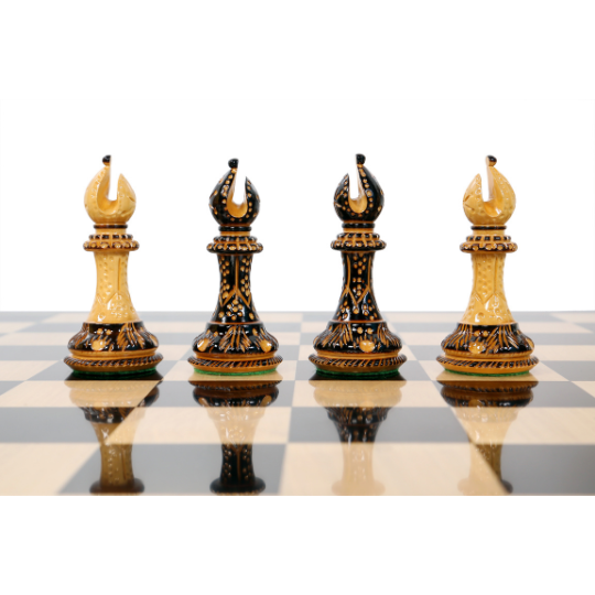 Burnt Rio Staunton Triple Weighted Luxury Chess Pieces