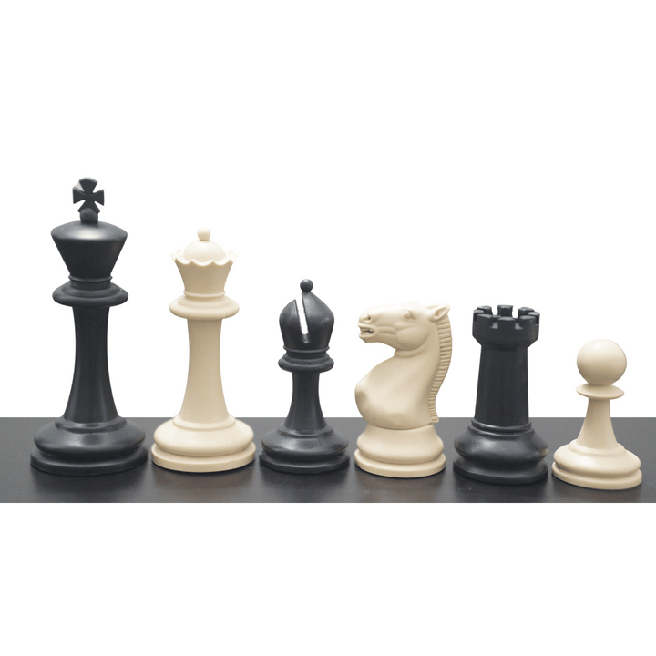 Master Series Triple Weighted Plastic Pieces Black & Ivory