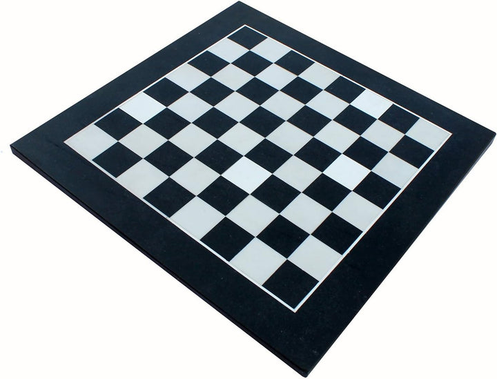 Collectible Black Natural Stone & White Marble Chess Board