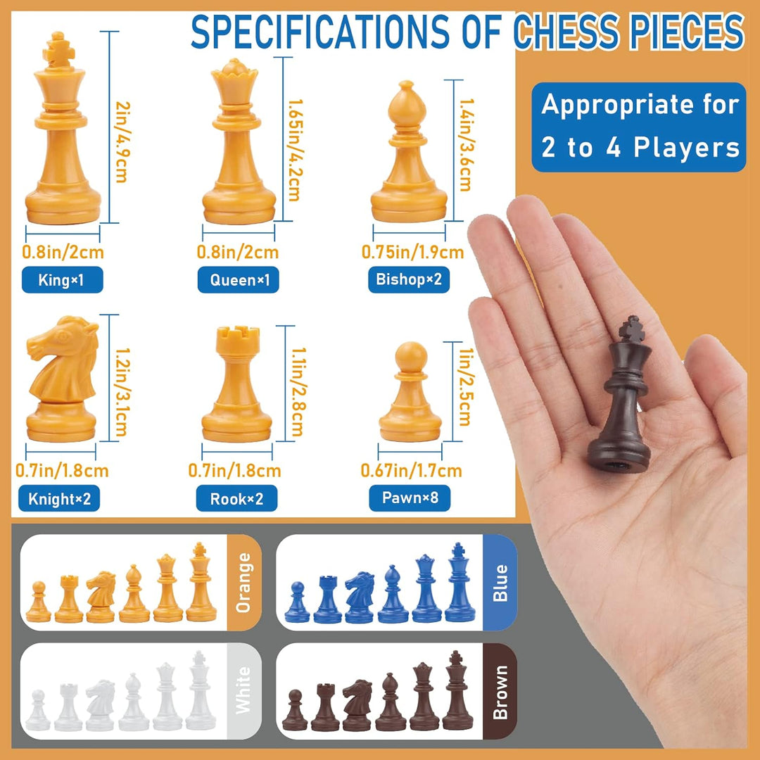 Three or Four Players Chess Set