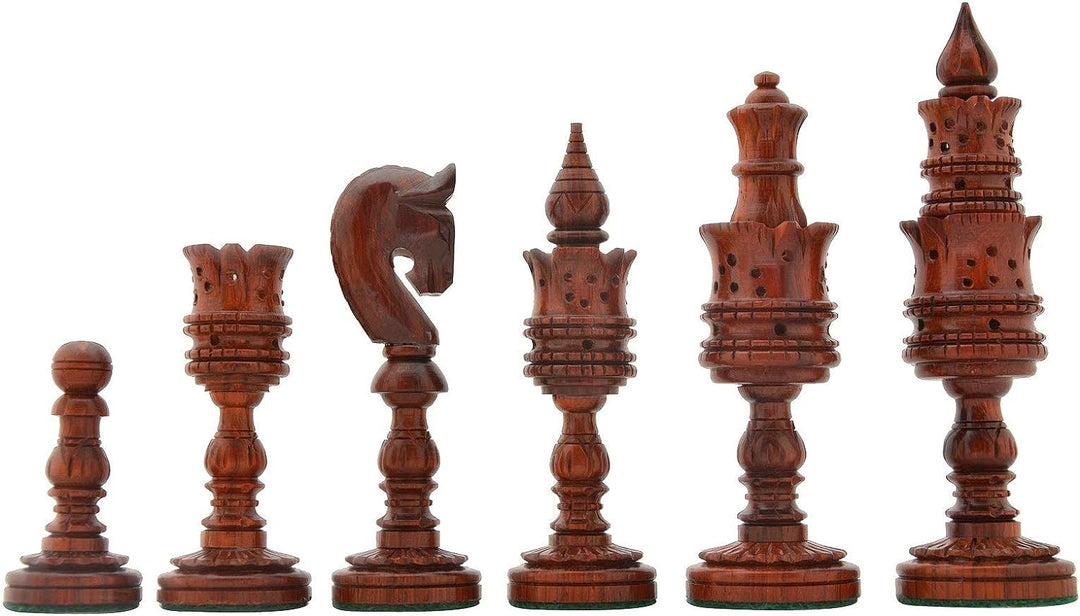 Lotus Design Wooden Chess Pieces
