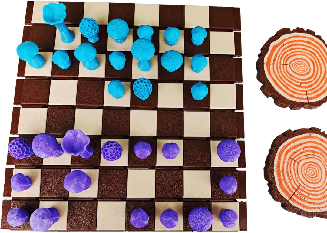 Magnetic Forest Mushrooms Chess Set