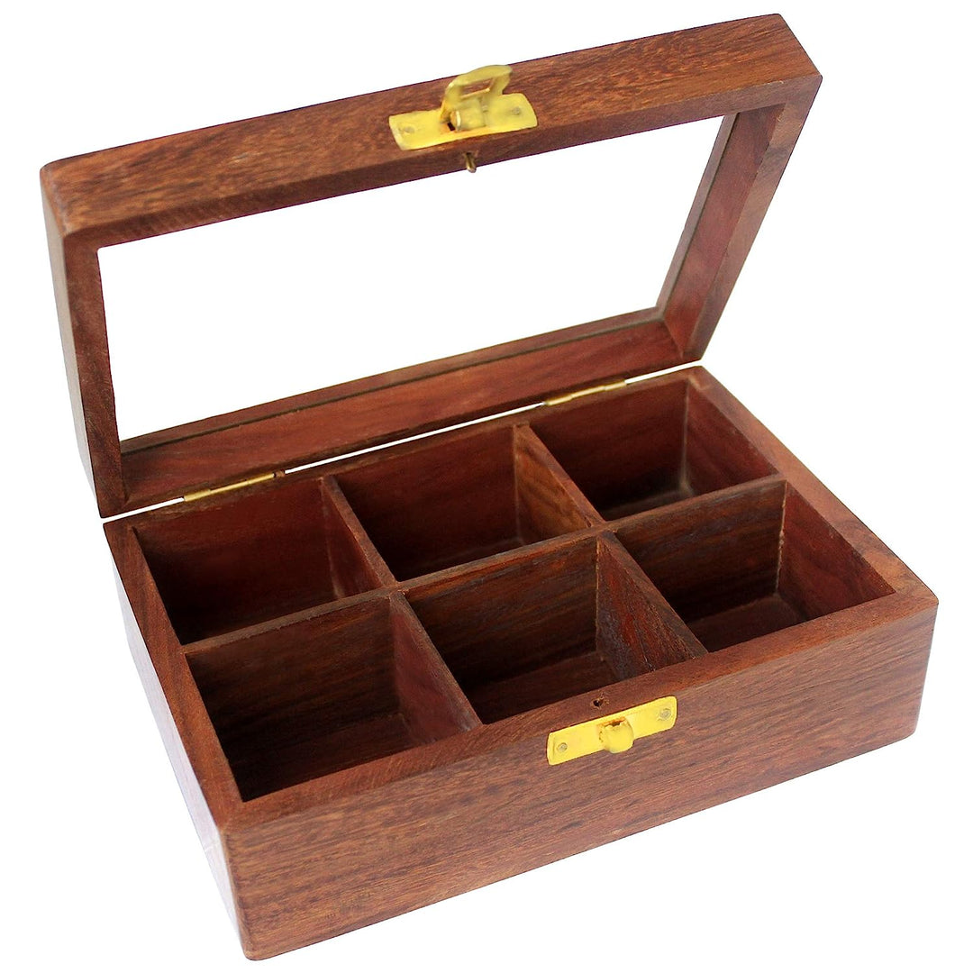 6 in 1 Rosewood Puzzles in Box