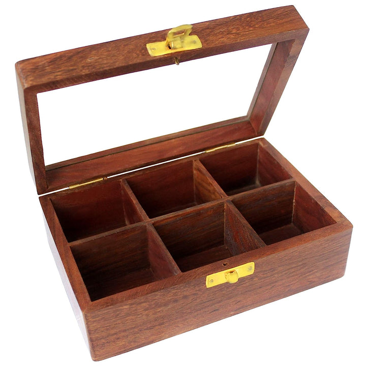 6 in 1 Rosewood Puzzles in Box