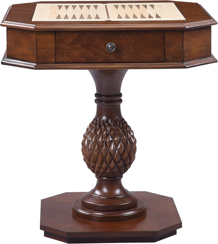 Reversible Chess Checker Game Table w/Backgammon Game Tray