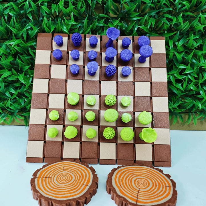 Magnetic Forest Mushrooms Chess Set
