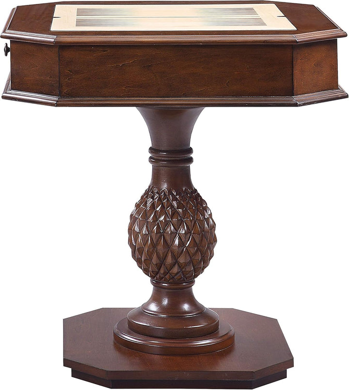 Reversible Chess Checker Game Table w/Backgammon Game Tray