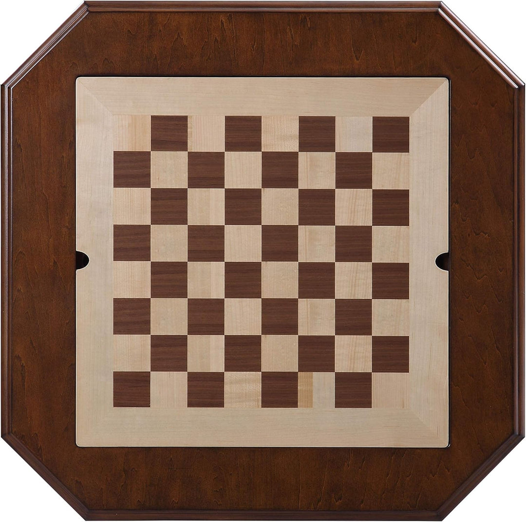 Reversible Chess Checker Game Table w/Backgammon Game Tray