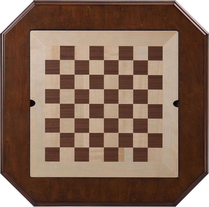 Reversible Chess Checker Game Table w/Backgammon Game Tray