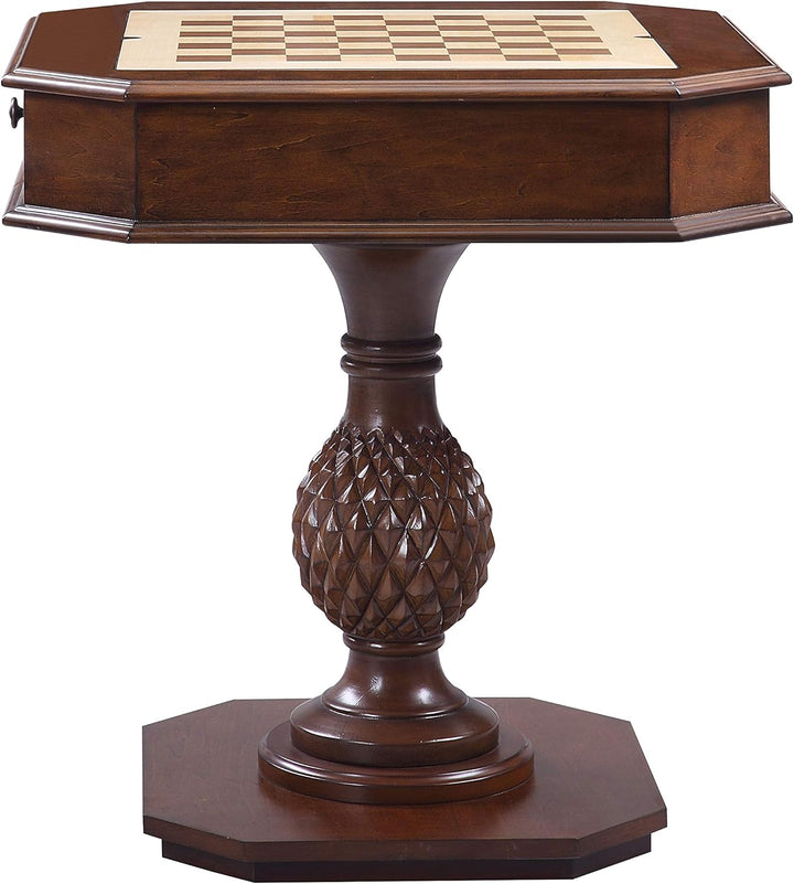 Reversible Chess Checker Game Table w/Backgammon Game Tray
