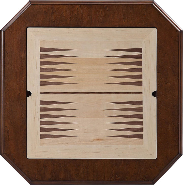 Reversible Chess Checker Game Table w/Backgammon Game Tray