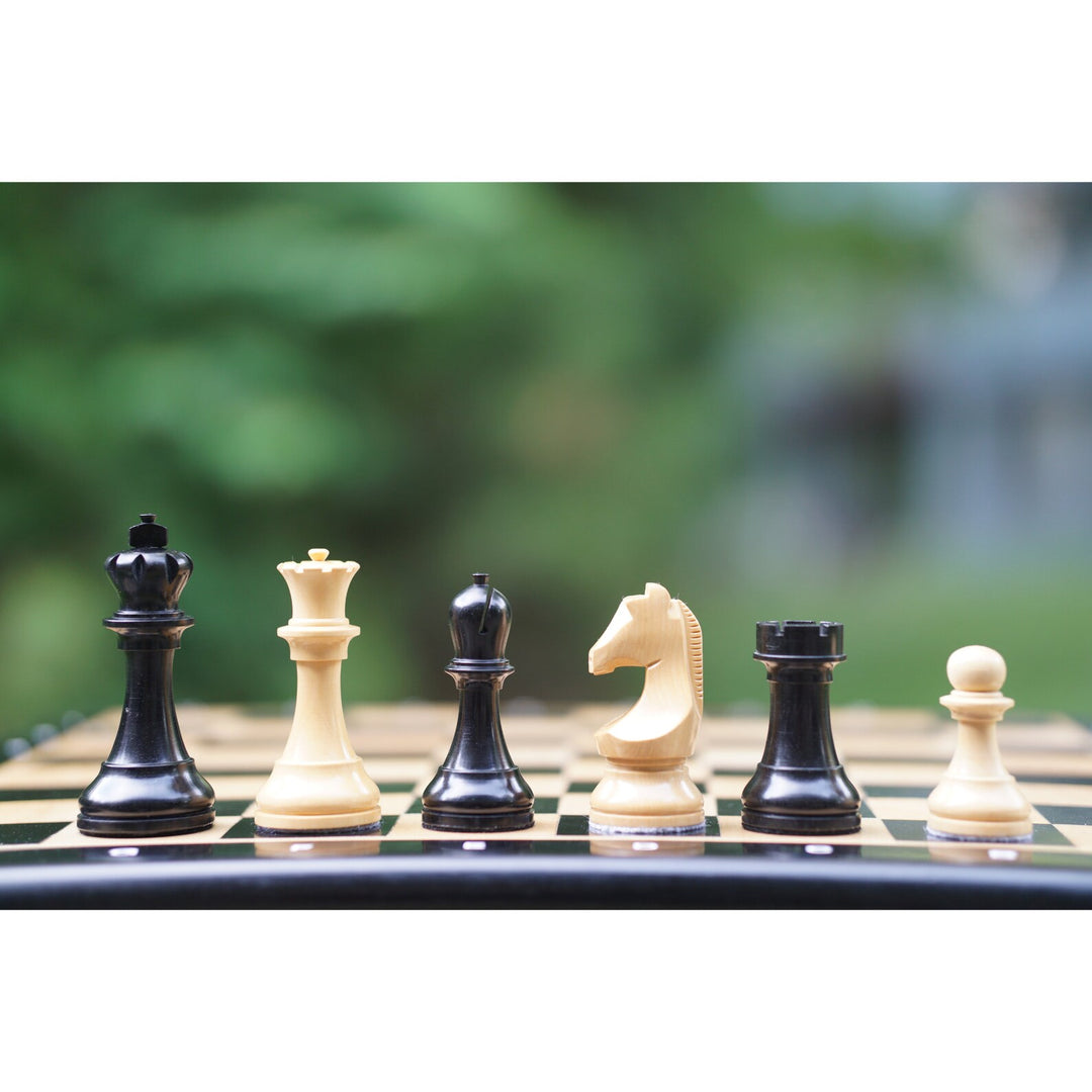 FIDE Chess Pieces- Ebony | Reproduced Tournament Chess set