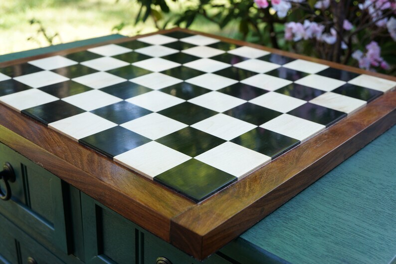 End Grain Ebony Chessboard