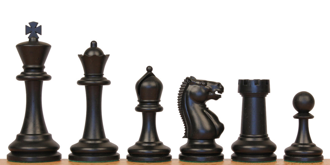 Master Series Plastic Chess Pieces Black and Off-White