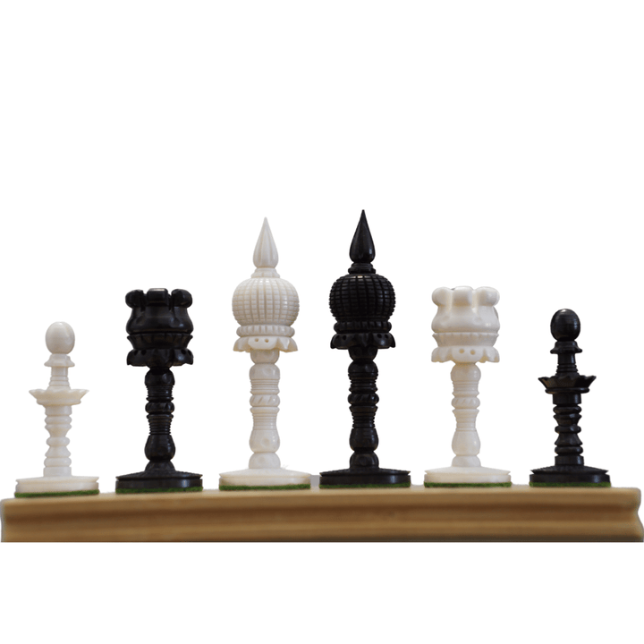 Artistic Camel Bone Pre-Staunton English Series, Chess Collector's Vintage Chess Set - Chess'n'Boards