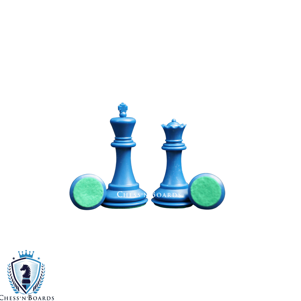 The Weighted Fischer Series Plastic Chess Pieces - 3.75" King - Chess'n'Boards