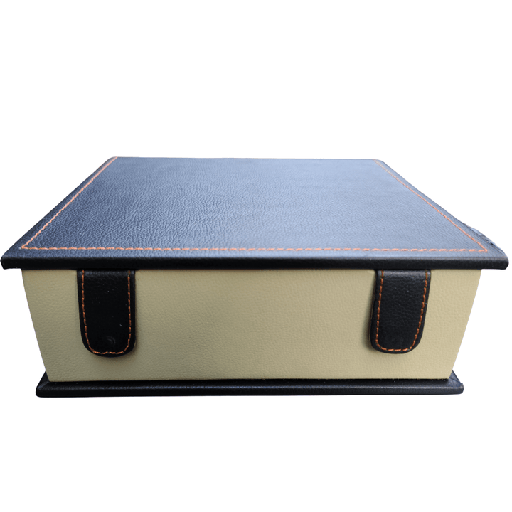 Book Style Storage Box For Chess pieces upto 4.2" King chessmen set- Leatherette - Chess'n'Boards