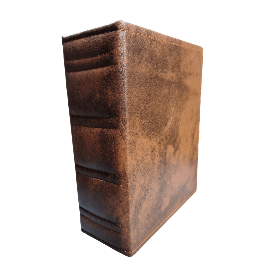 Book Style Storage Box For Chess pieces upto 4.2" King chessmen set- Leatherette - Chess'n'Boards