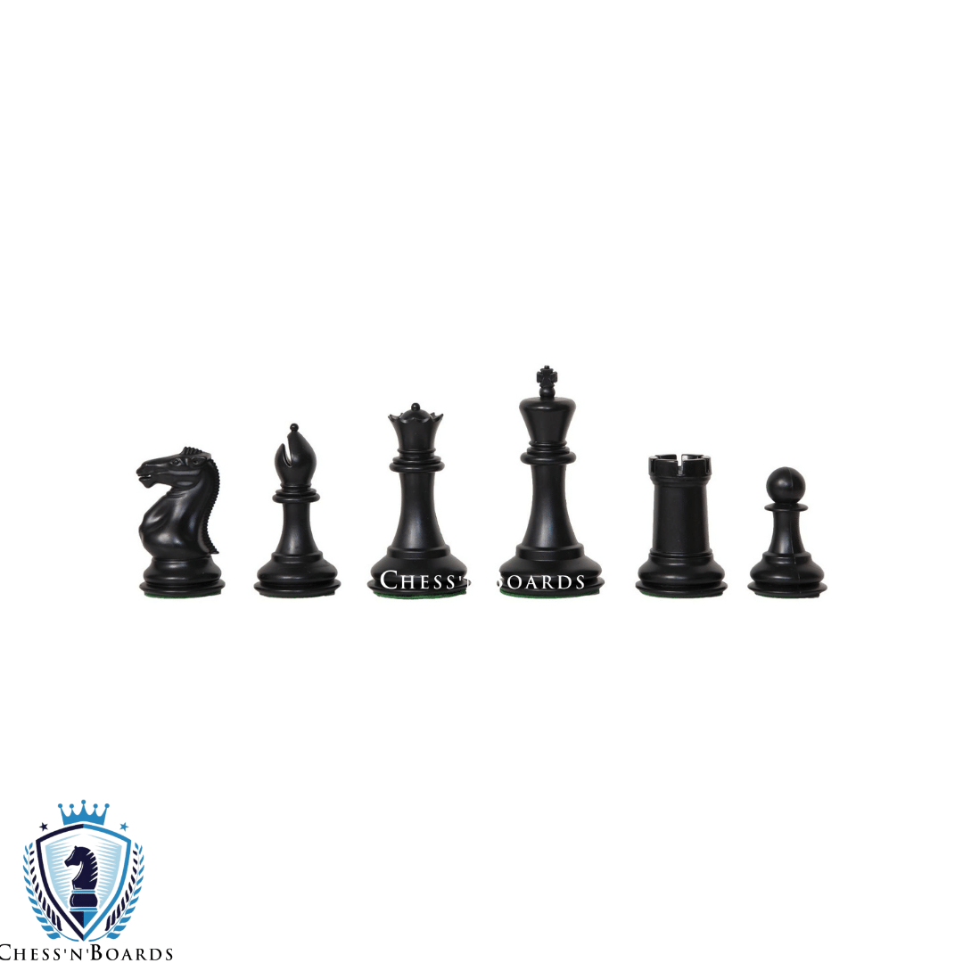 The Fischer Series Plastic Chess Pieces - 3.75" King - Chess'n'Boards