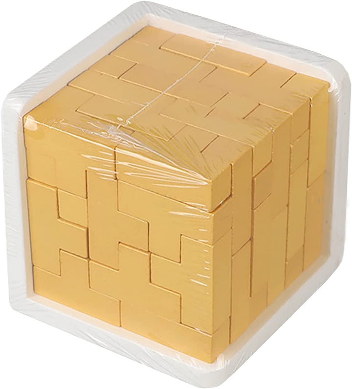 Wooden Brain Teaser Puzzle Cube Wooden Puzzles - Chess'n'Boards