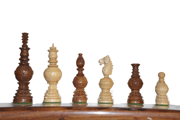 Hand carved Weighted Gigantic Globe Series Chess Pieces - Chess'n'Boards