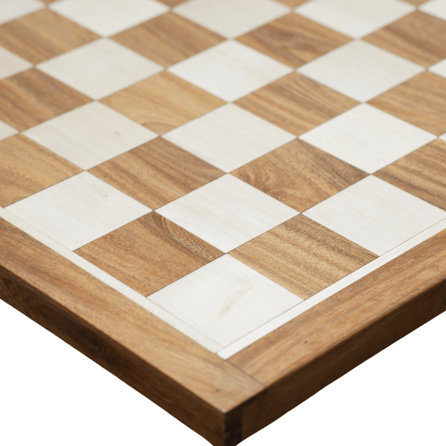 Square Shaped Classic Tournament Chess Board Golden Rosewood - Chess'n'Boards