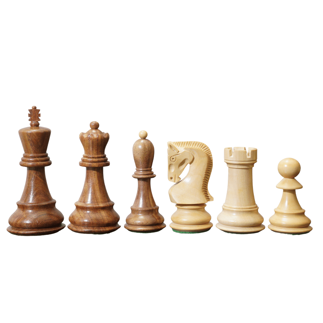 1950 Reproduced Russian Zagreb Weighted Wooden Chess Pieces - Chess'n'Boards
