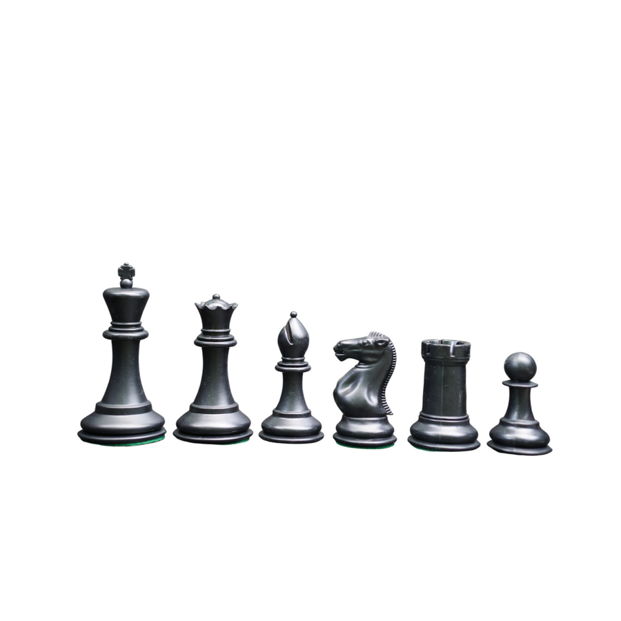 The Weighted Fischer Series Plastic Chess Pieces - 3.75" King - Chess'n'Boards