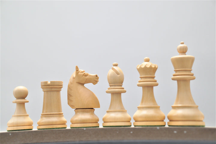 Reproduced 1920's German Collectors' Chess Pieces Only Staunton Set in Padaukwood - Chess'n'Boards