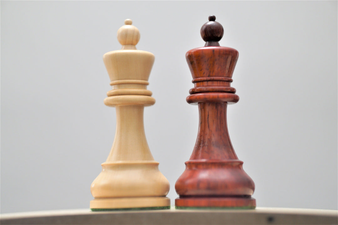 Reproduced 1920's German Collectors' Chess Pieces Only Staunton Set in Padaukwood - Chess'n'Boards