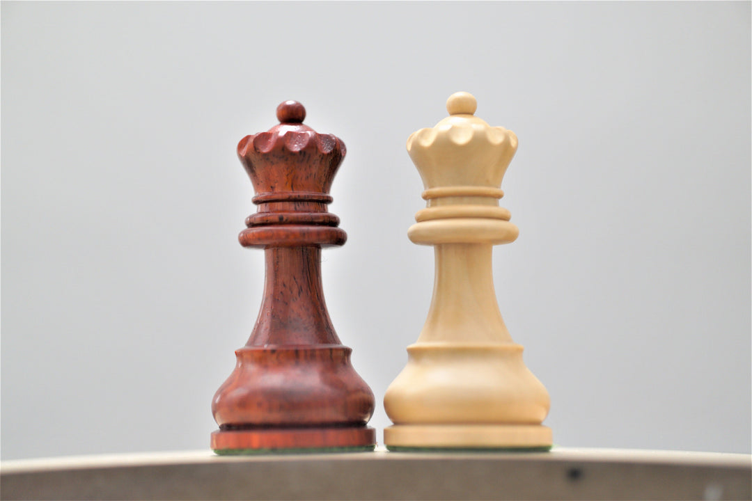 Reproduced 1920's German Collectors' Chess Pieces Only Staunton Set in Padaukwood - Chess'n'Boards