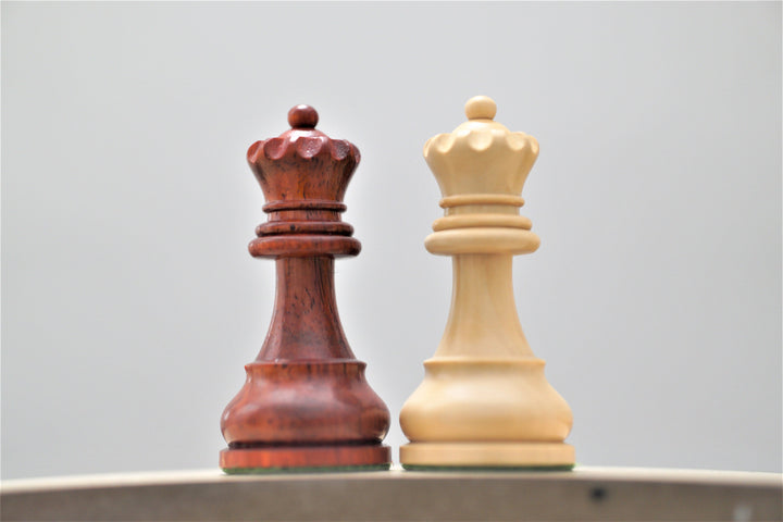 Reproduced 1920's German Collectors' Chess Pieces Only Staunton Set in Padaukwood - Chess'n'Boards