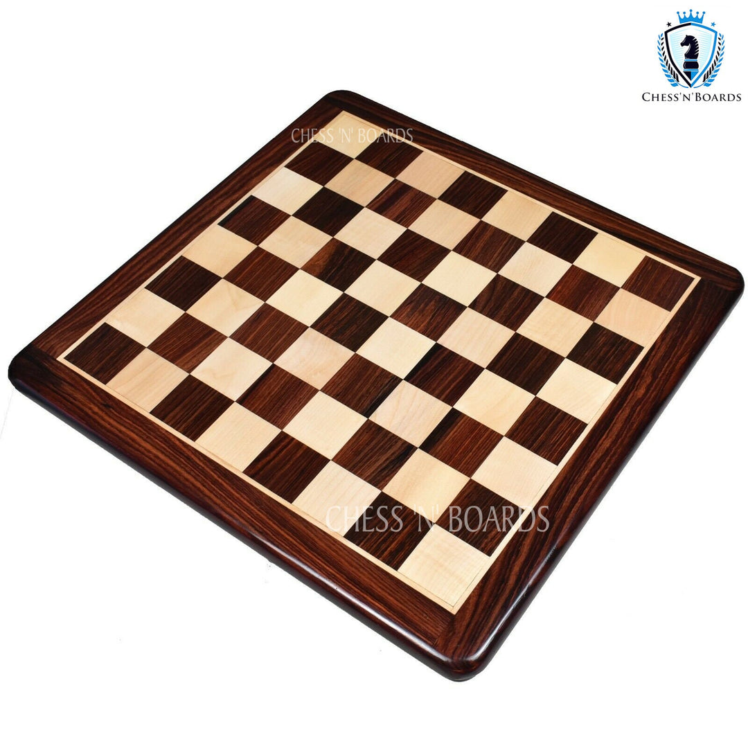 Handmade Classic traditional Tournament Style Anjan wood Tournament Chessboard - Chess'n'Boards