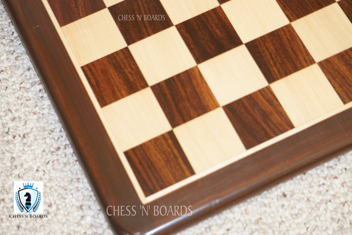 Handmade Classic traditional Tournament Style Anjan wood Tournament Chessboard - Chess'n'Boards