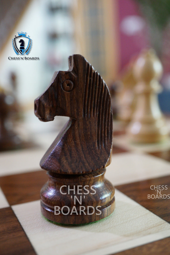 Staunton Style Tournament Series, German Knight Chess Pieces - Chess'n'Boards