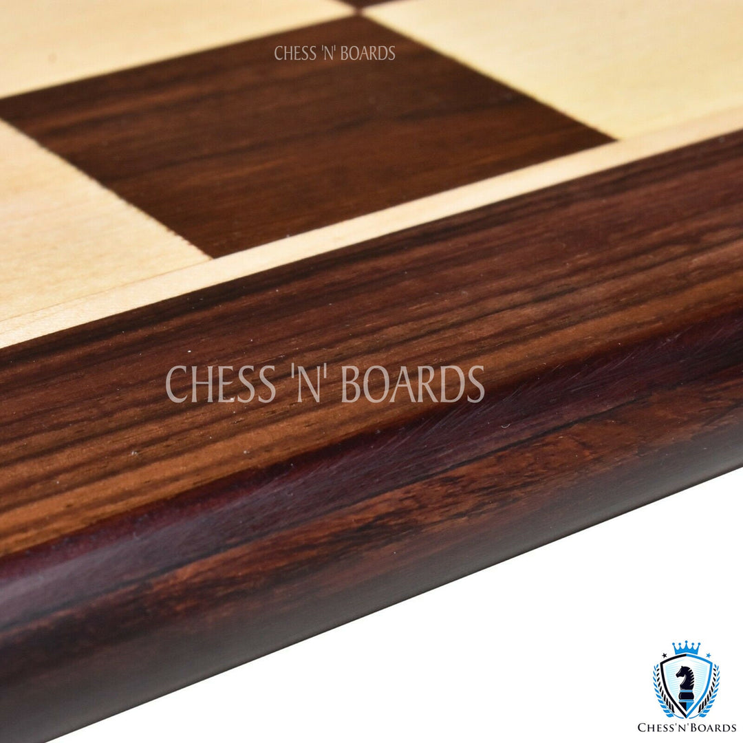 Handmade Classic traditional Tournament Style Anjan wood Tournament Chessboard - Chess'n'Boards