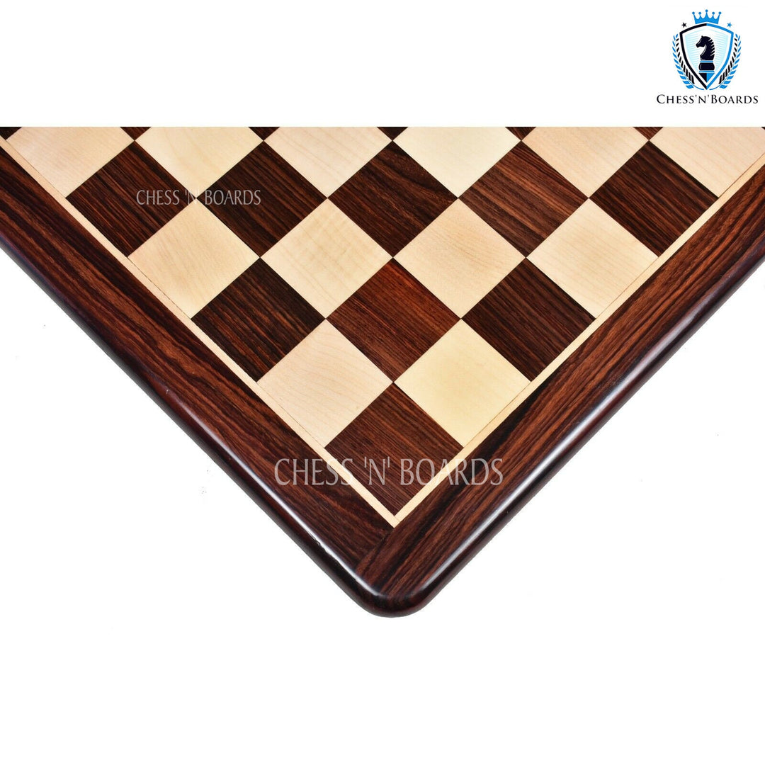 Handmade Classic traditional Tournament Style Anjan wood Tournament Chessboard - Chess'n'Boards