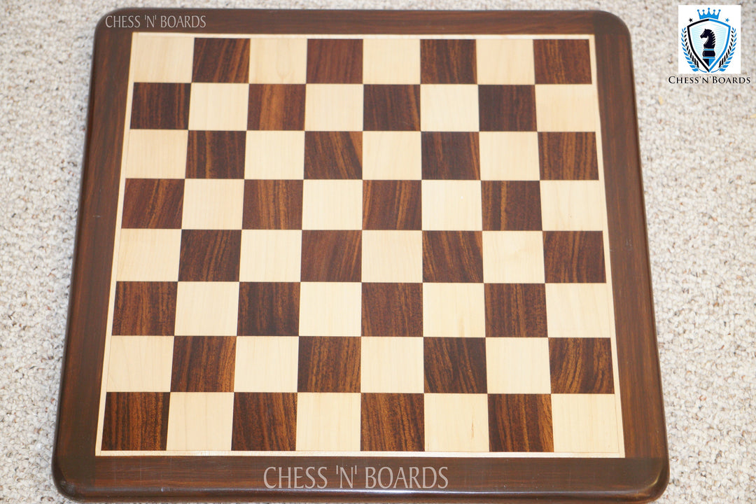 Handmade Classic traditional Tournament Style Anjan wood Tournament Chessboard - Chess'n'Boards