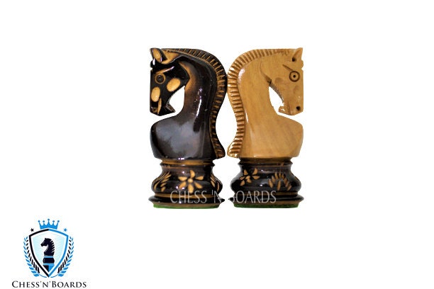 Burnt Russian Zagreb Tournament Chess Pieces - Chess'n'Boards