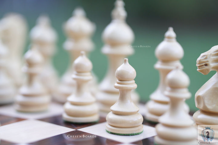 Hand Carved Taj Series Weighted Rosewood Chess Pieces with 2 Extra Queens - Chess'n'Boards