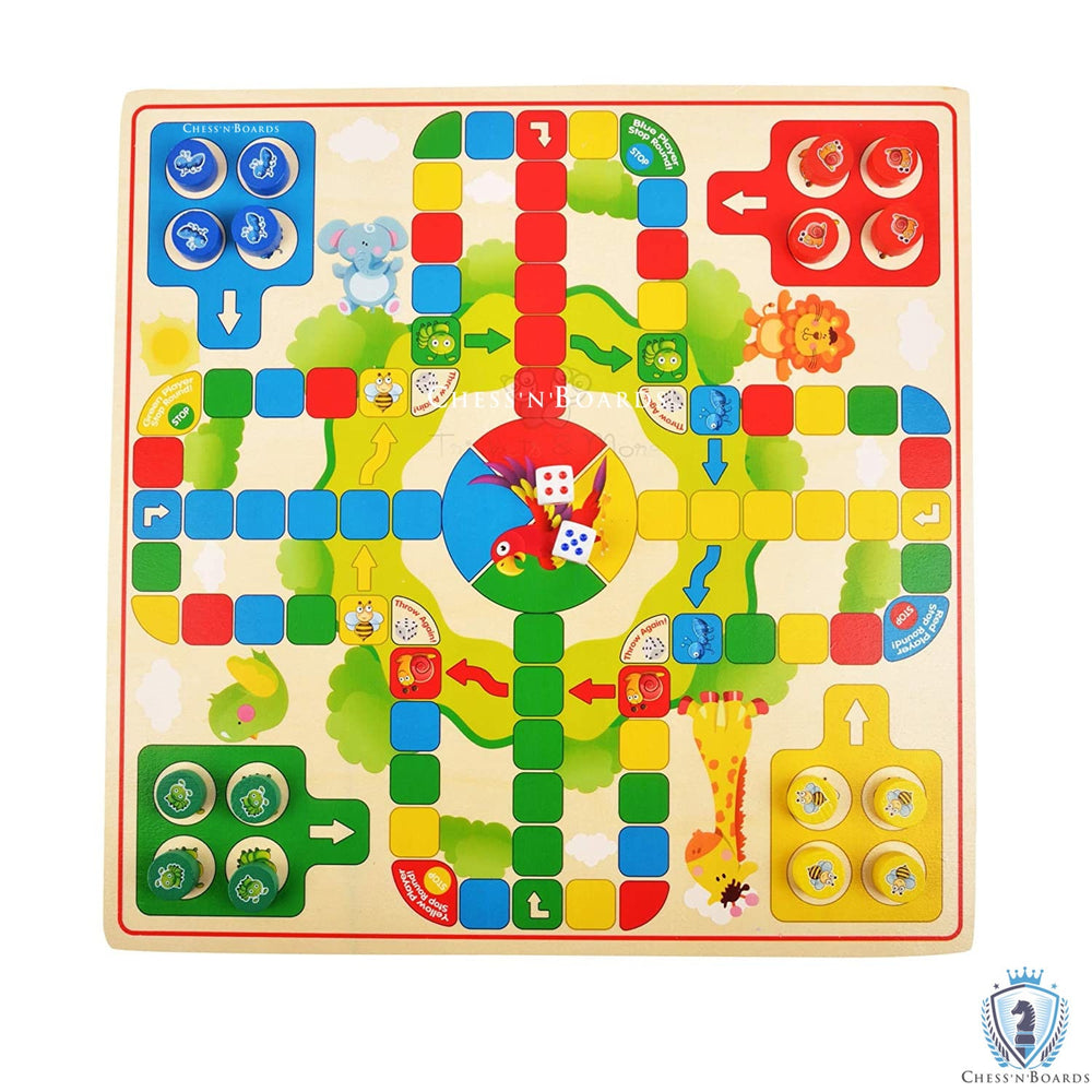 3 in 1 Chinese Checker, Ludo and Mikado Sticks Game (Combo Board Game) - Chess'n'Boards