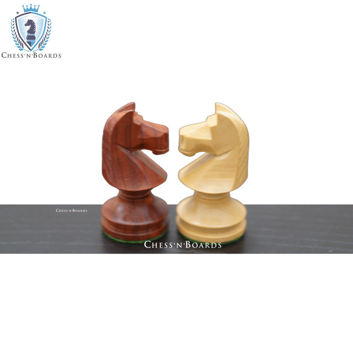 Reproduced Romanian Hungarian National Tournament Chess Pieces in Glossy Finish - Chess'n'Boards