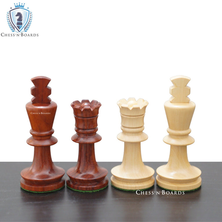 Reproduced Romanian Hungarian National Tournament Chess Pieces in Glossy Finish - Chess'n'Boards