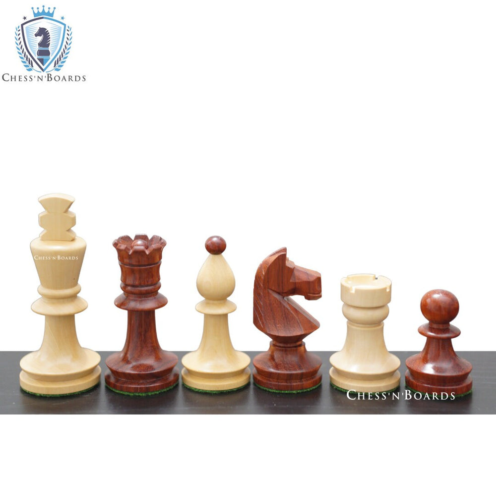 Reproduced Romanian Hungarian National Tournament Chess Pieces in Glossy Finish - Chess'n'Boards